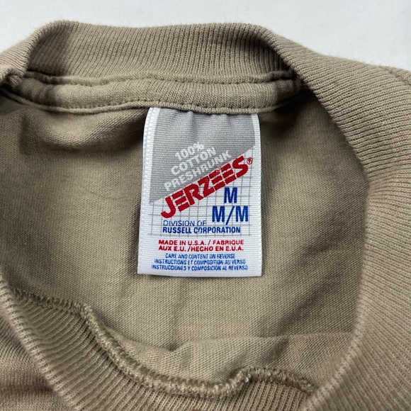 Vtg Montana Native American Indian Mens T-Shirt Sz Medium 90s Beige/Tan B5 - Picture 3 of 8